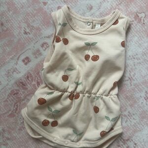 Rylee + Cru Cream Cherry Print Bodysuit